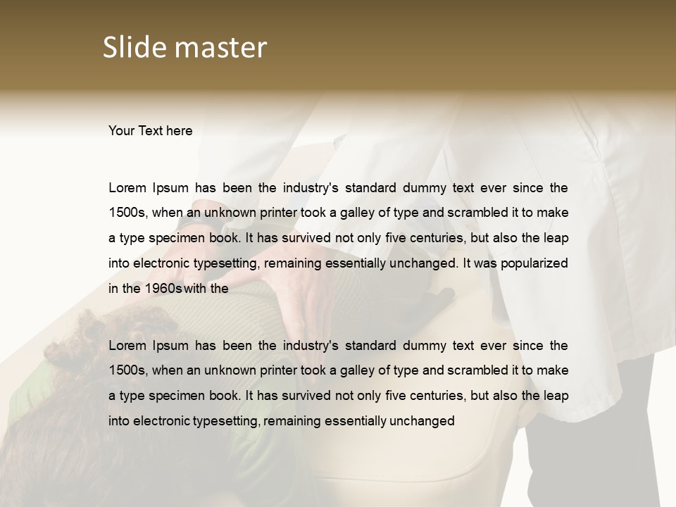 A Person Getting A Back Massage From A Doctor PowerPoint Template