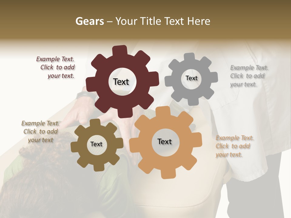 A Person Getting A Back Massage From A Doctor PowerPoint Template