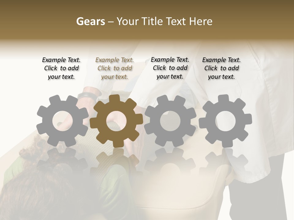 A Person Getting A Back Massage From A Doctor PowerPoint Template