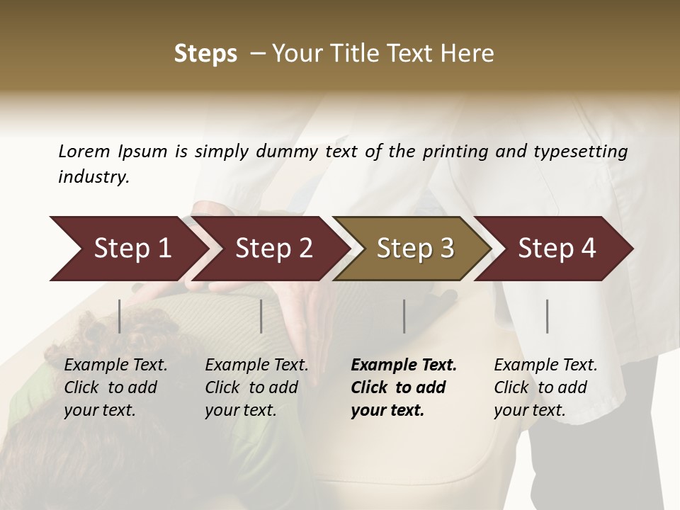 A Person Getting A Back Massage From A Doctor PowerPoint Template