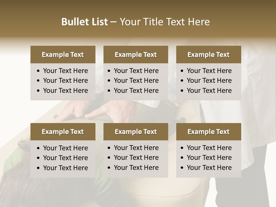 A Person Getting A Back Massage From A Doctor PowerPoint Template