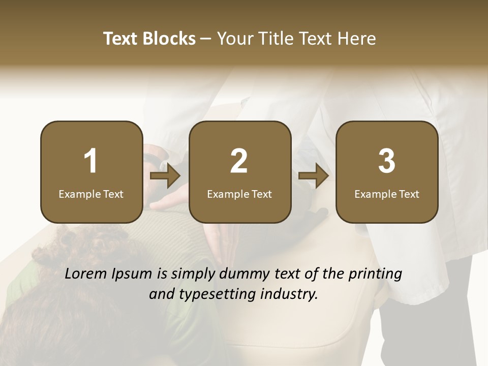 A Person Getting A Back Massage From A Doctor PowerPoint Template