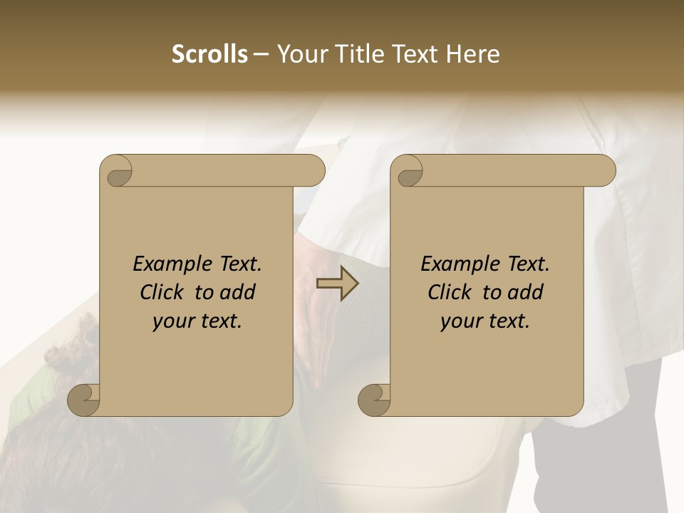 A Person Getting A Back Massage From A Doctor PowerPoint Template