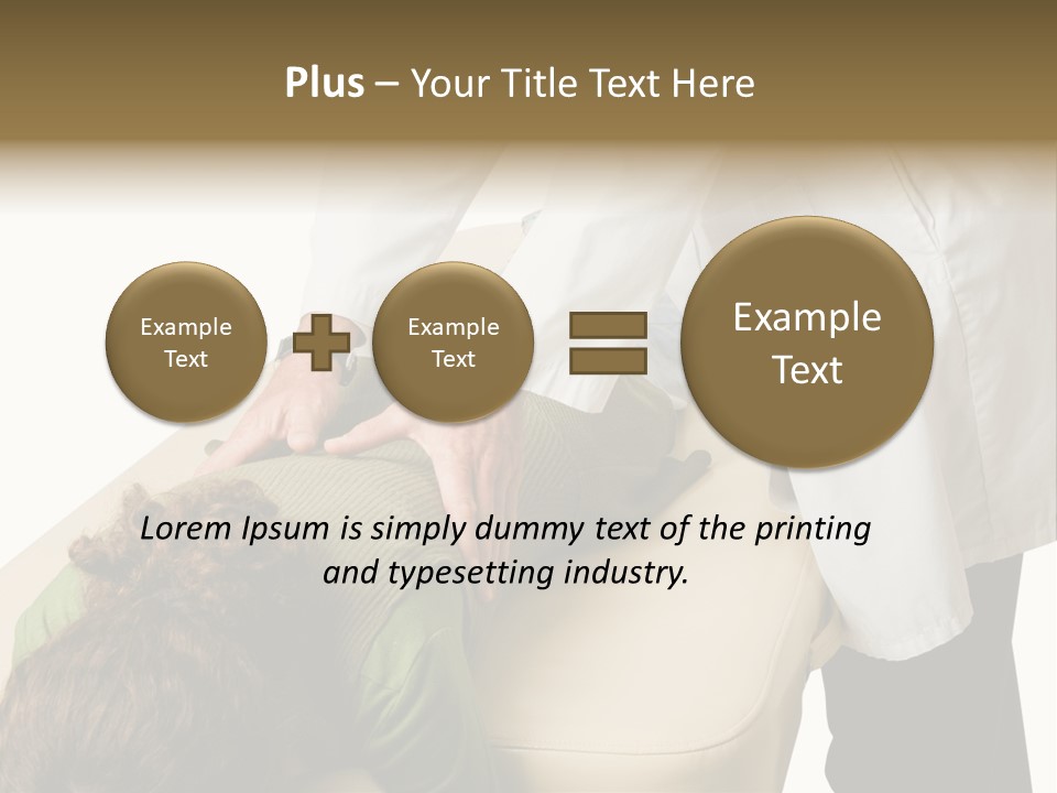 A Person Getting A Back Massage From A Doctor PowerPoint Template