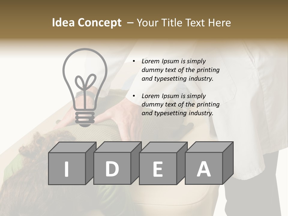 A Person Getting A Back Massage From A Doctor PowerPoint Template