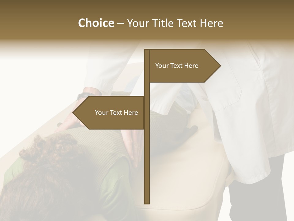 A Person Getting A Back Massage From A Doctor PowerPoint Template