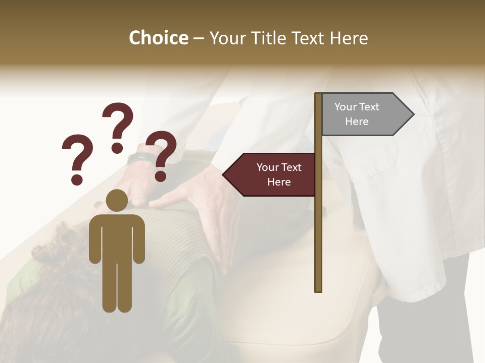 A Person Getting A Back Massage From A Doctor PowerPoint Template