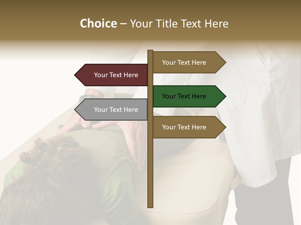 A Person Getting A Back Massage From A Doctor PowerPoint Template