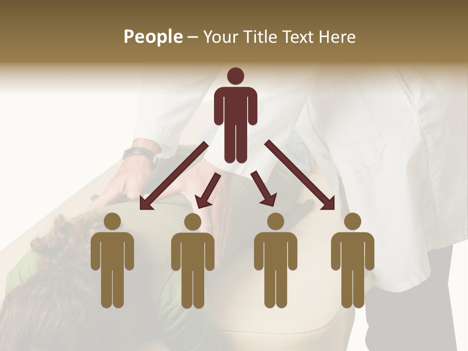 A Person Getting A Back Massage From A Doctor PowerPoint Template