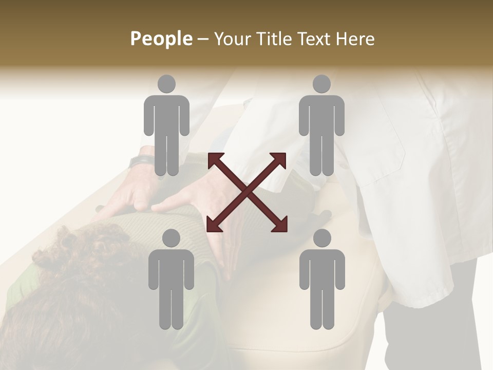 A Person Getting A Back Massage From A Doctor PowerPoint Template