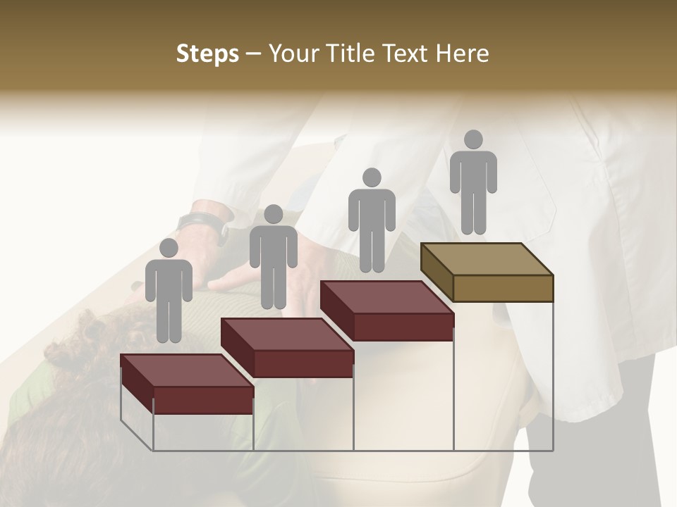 A Person Getting A Back Massage From A Doctor PowerPoint Template