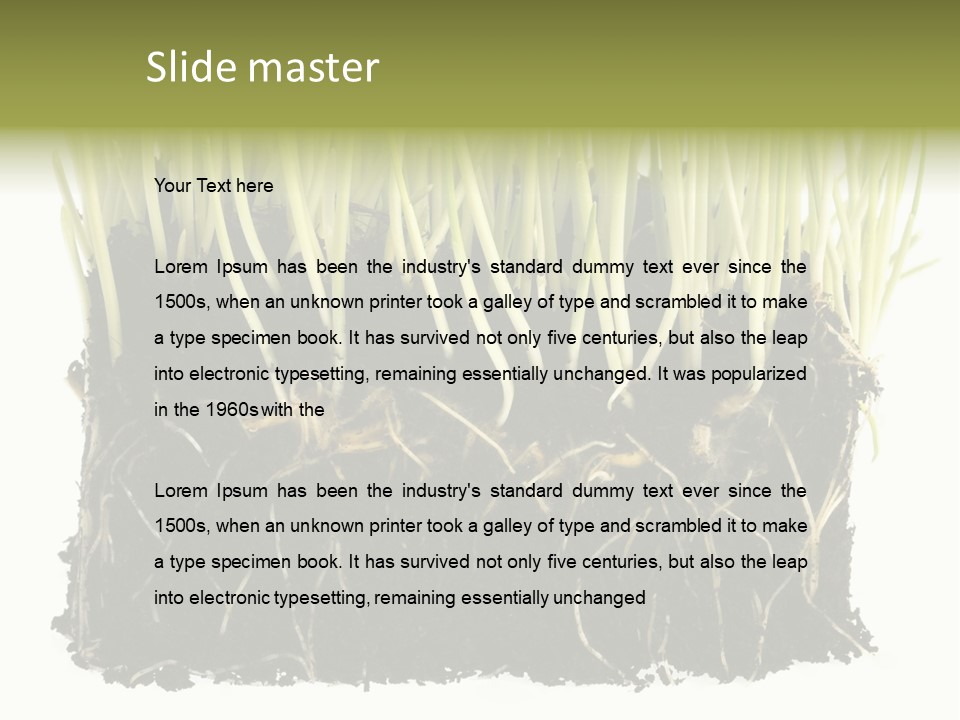 Growing Background Spring PowerPoint Template