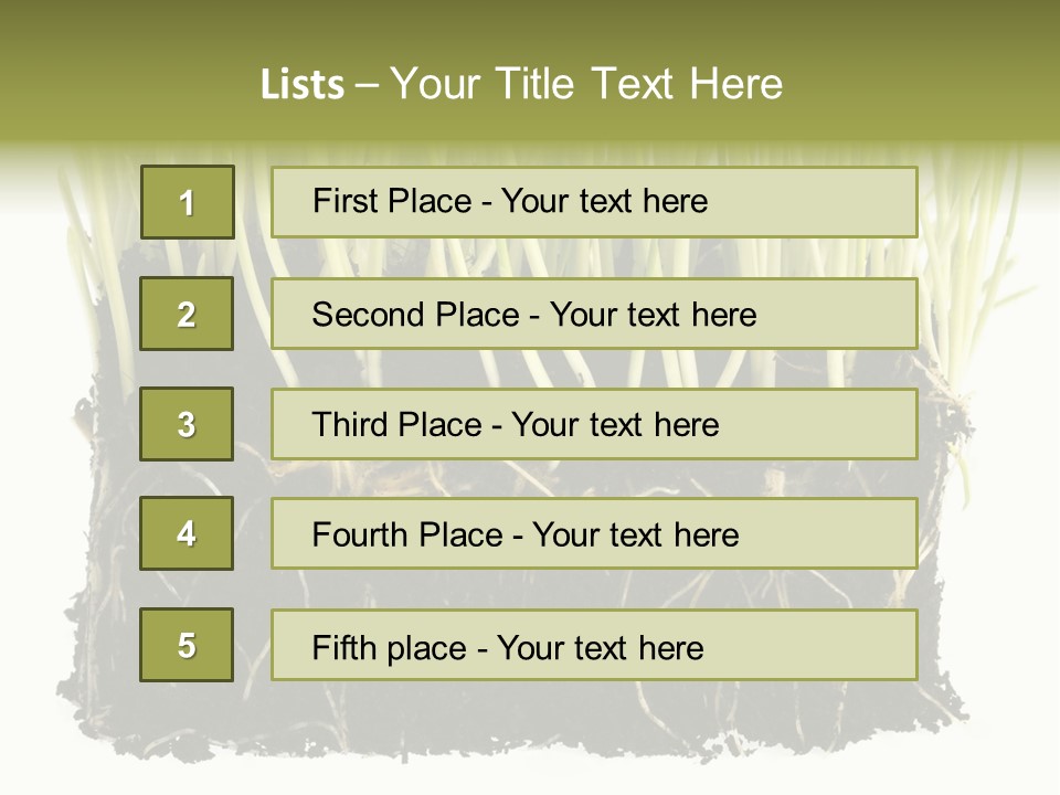 Growing Background Spring PowerPoint Template