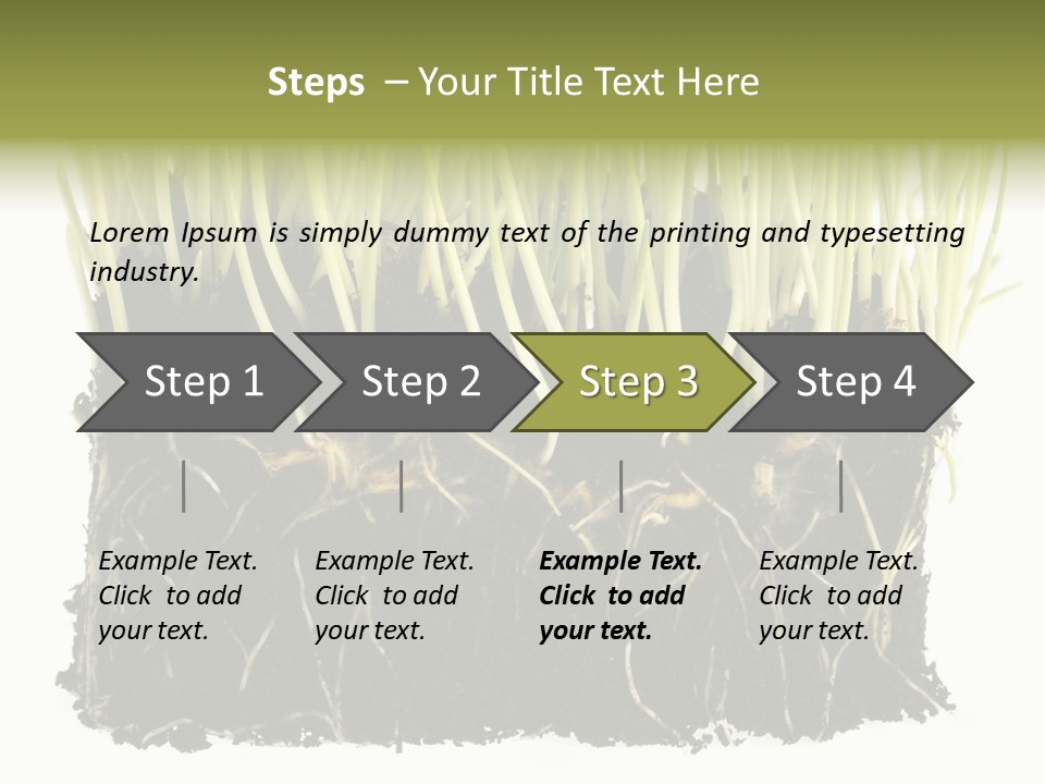 Growing Background Spring PowerPoint Template
