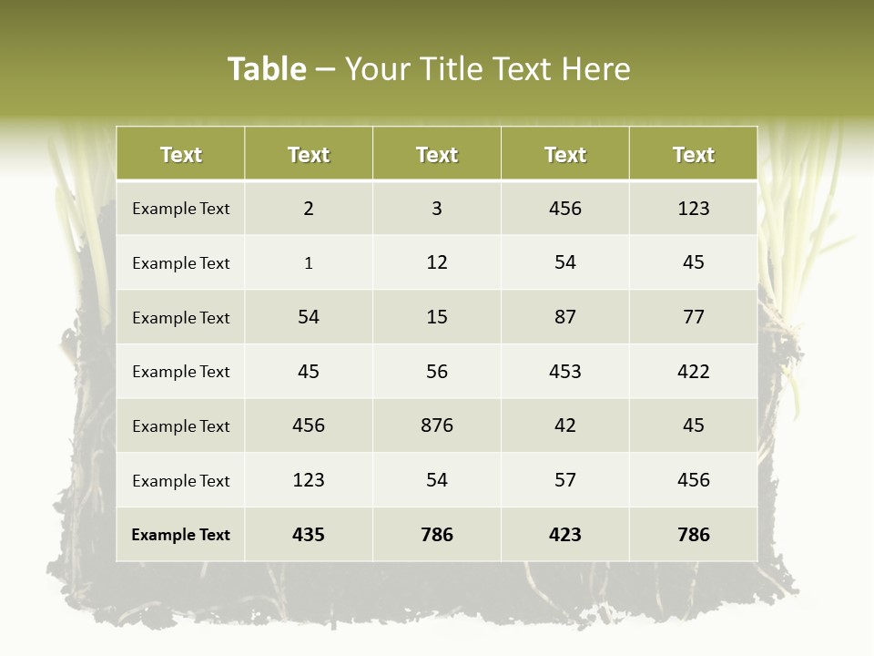 Growing Background Spring PowerPoint Template