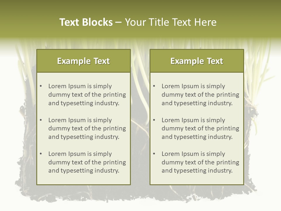 Growing Background Spring PowerPoint Template