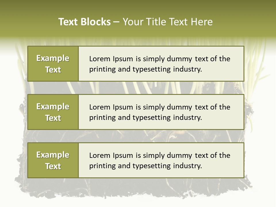 Growing Background Spring PowerPoint Template