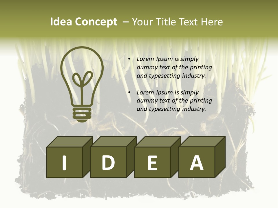 Growing Background Spring PowerPoint Template