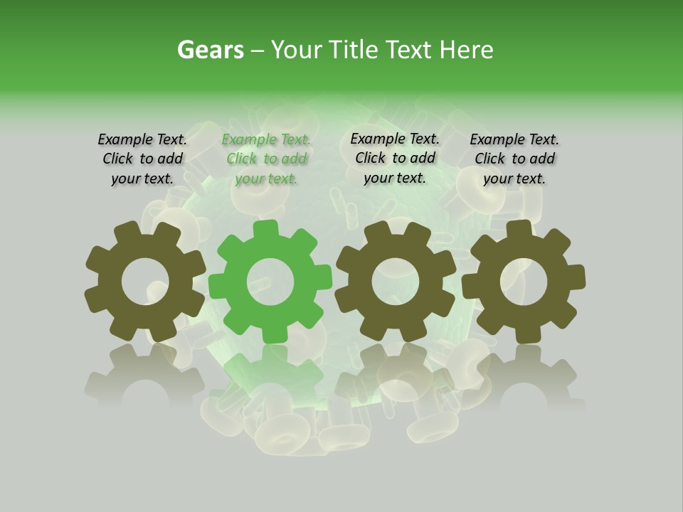 A Green And Yellow Corona Corona Powerpoint Presentation PowerPoint Template