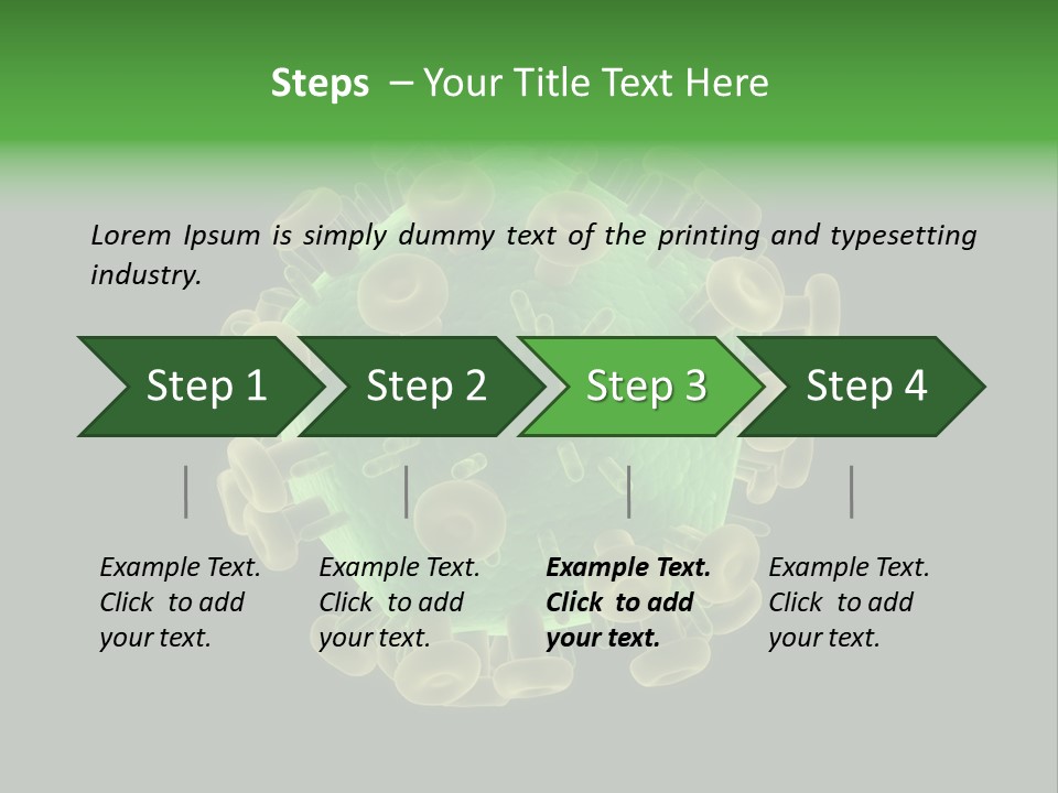 A Green And Yellow Corona Corona Powerpoint Presentation PowerPoint Template