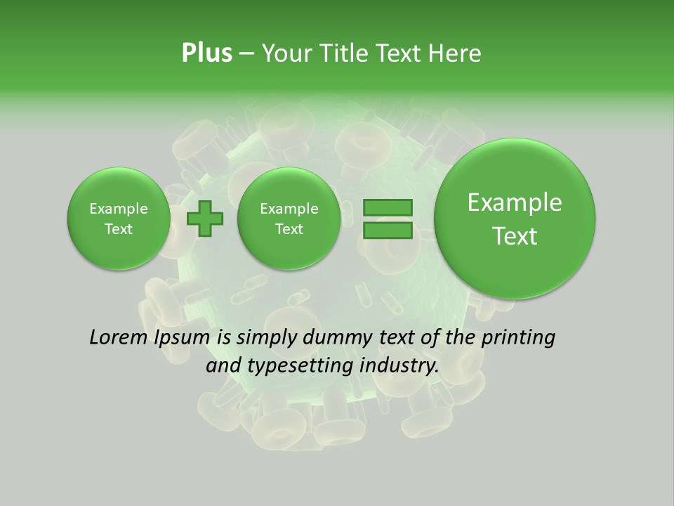 A Green And Yellow Corona Corona Powerpoint Presentation PowerPoint Template
