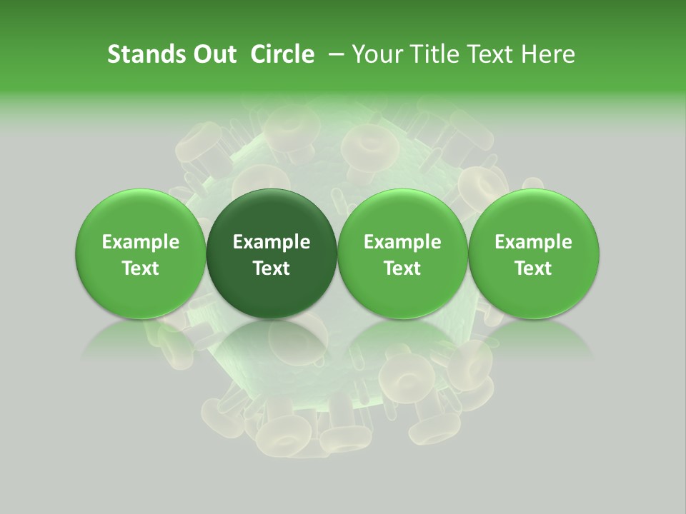 A Green And Yellow Corona Corona Powerpoint Presentation PowerPoint Template