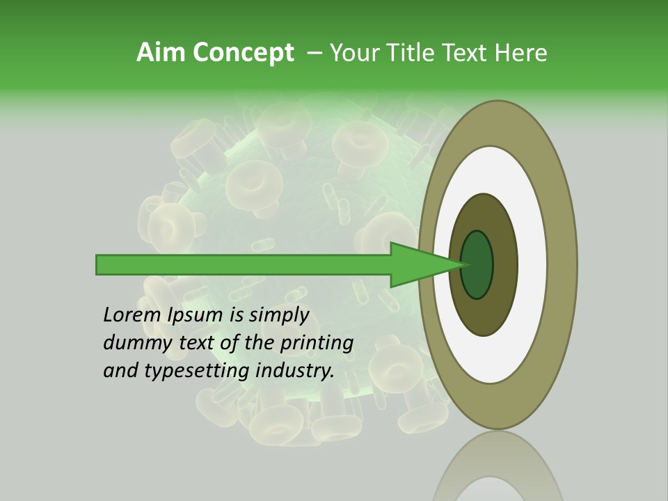 A Green And Yellow Corona Corona Powerpoint Presentation PowerPoint Template
