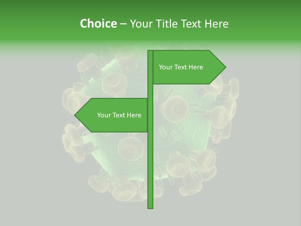 A Green And Yellow Corona Corona Powerpoint Presentation PowerPoint Template