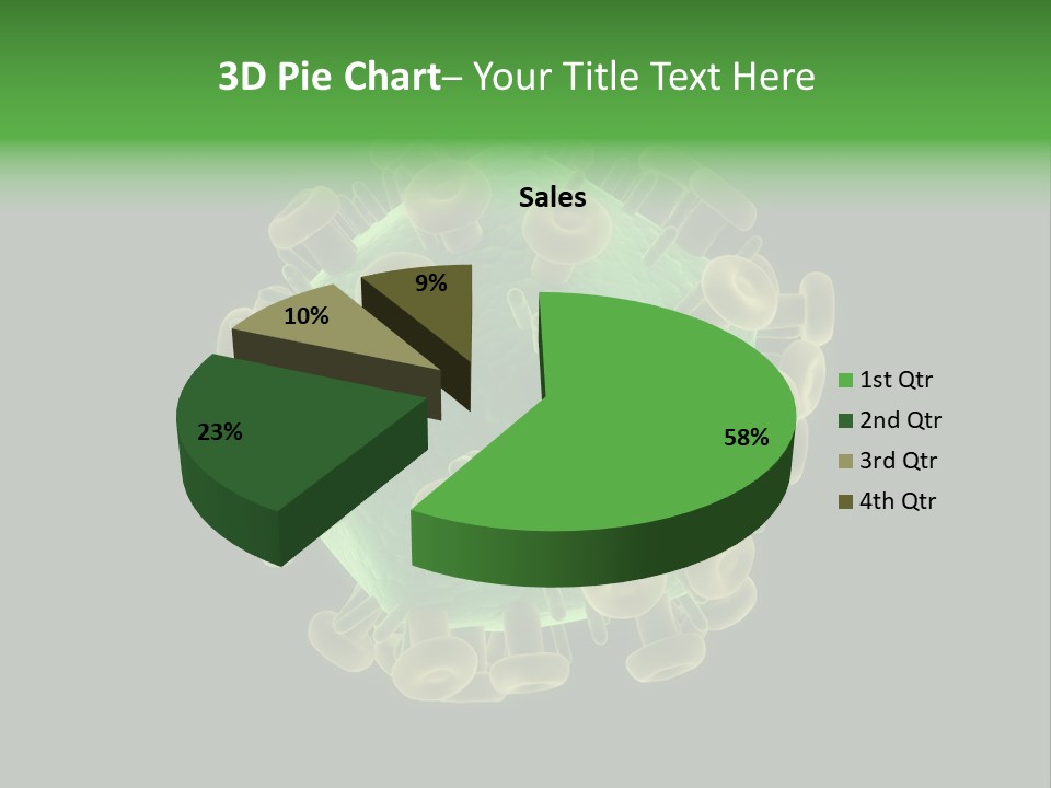 A Green And Yellow Corona Corona Powerpoint Presentation PowerPoint Template