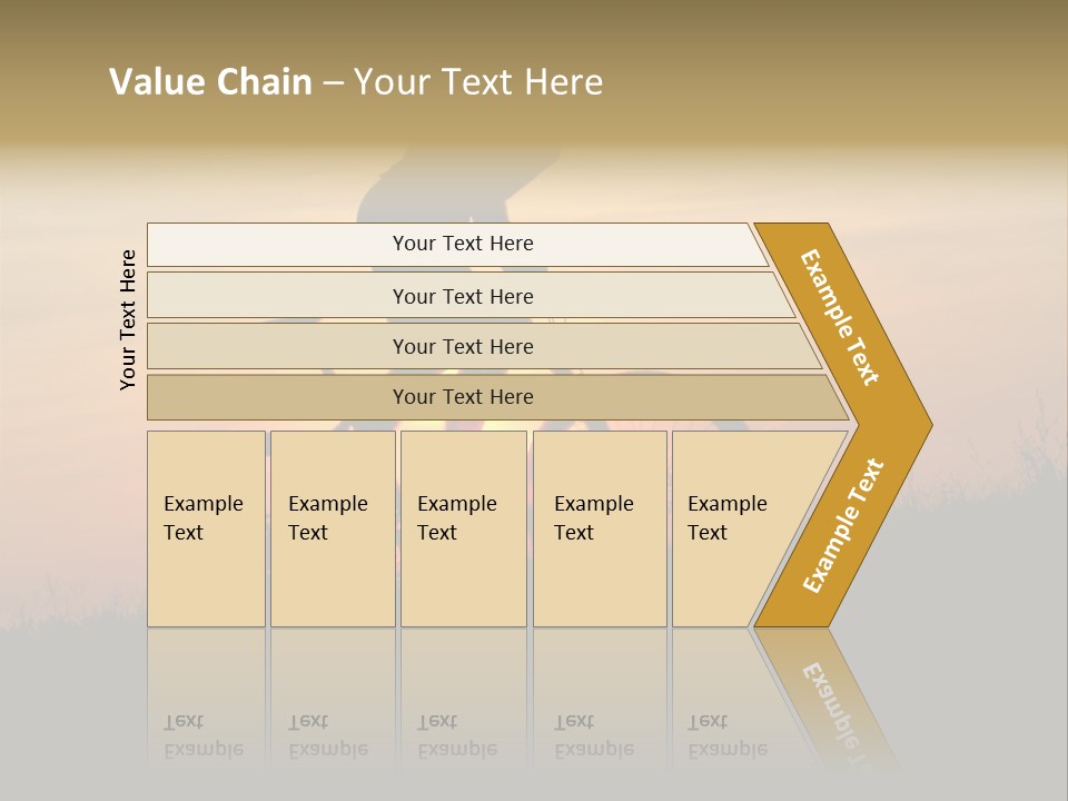 A Silhouette Of A Person Riding A Bike At Sunset PowerPoint Template