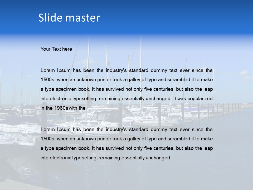 Nautical Leisure Illinois PowerPoint Template