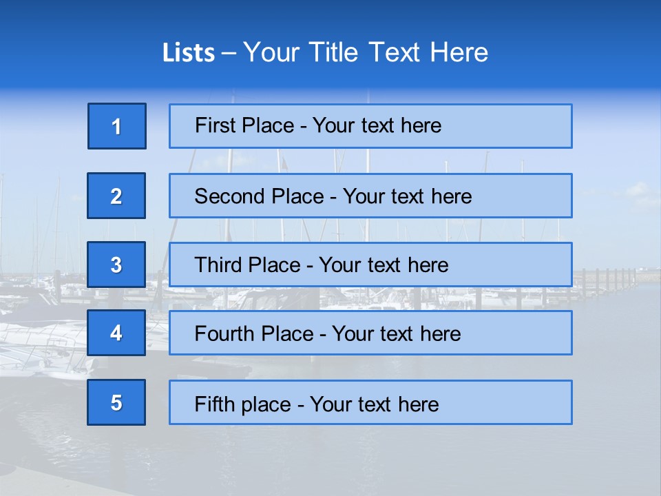 Nautical Leisure Illinois PowerPoint Template