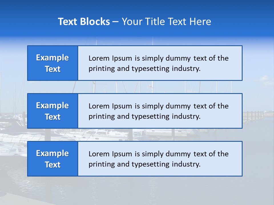 Nautical Leisure Illinois PowerPoint Template