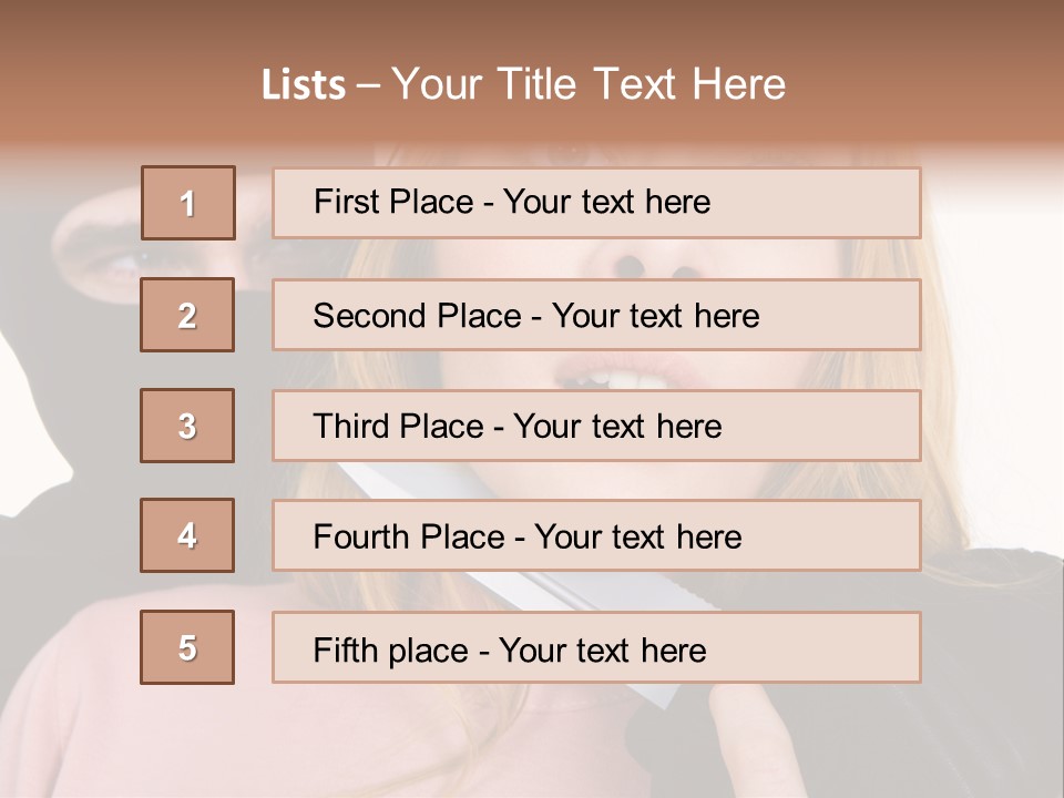 Violence Man Danger PowerPoint Template