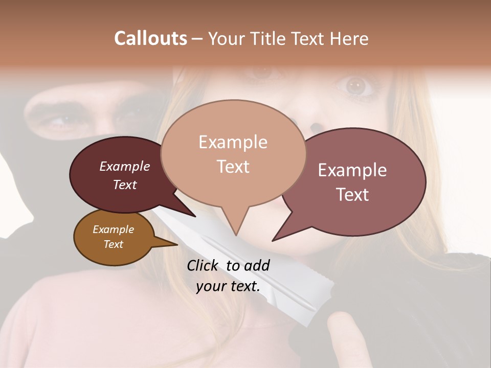 Violence Man Danger PowerPoint Template