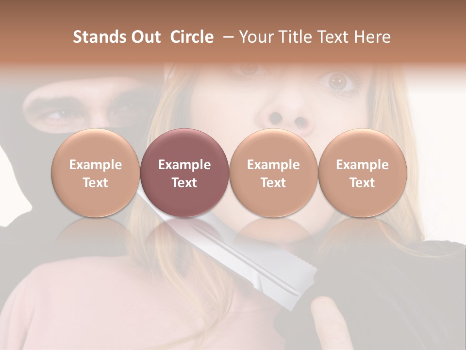 Violence Man Danger PowerPoint Template