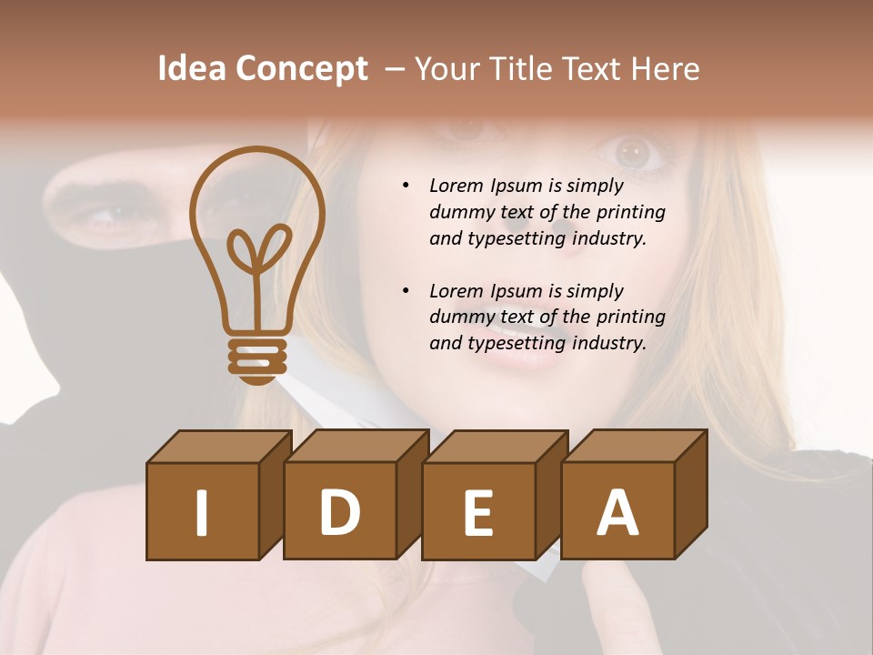 Violence Man Danger PowerPoint Template