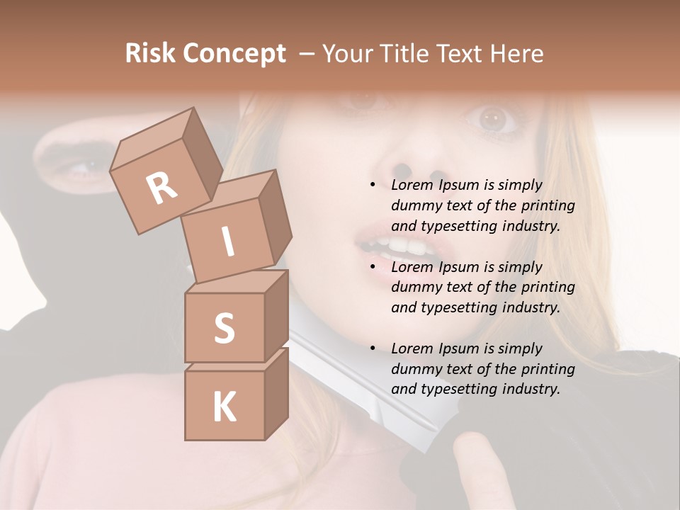 Violence Man Danger PowerPoint Template