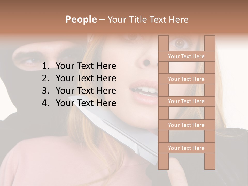 Violence Man Danger PowerPoint Template