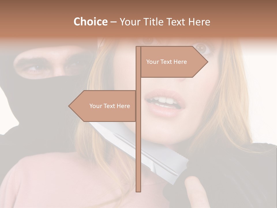 Violence Man Danger PowerPoint Template