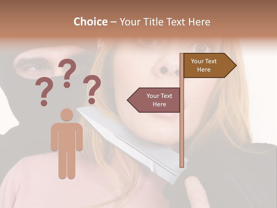 Violence Man Danger PowerPoint Template