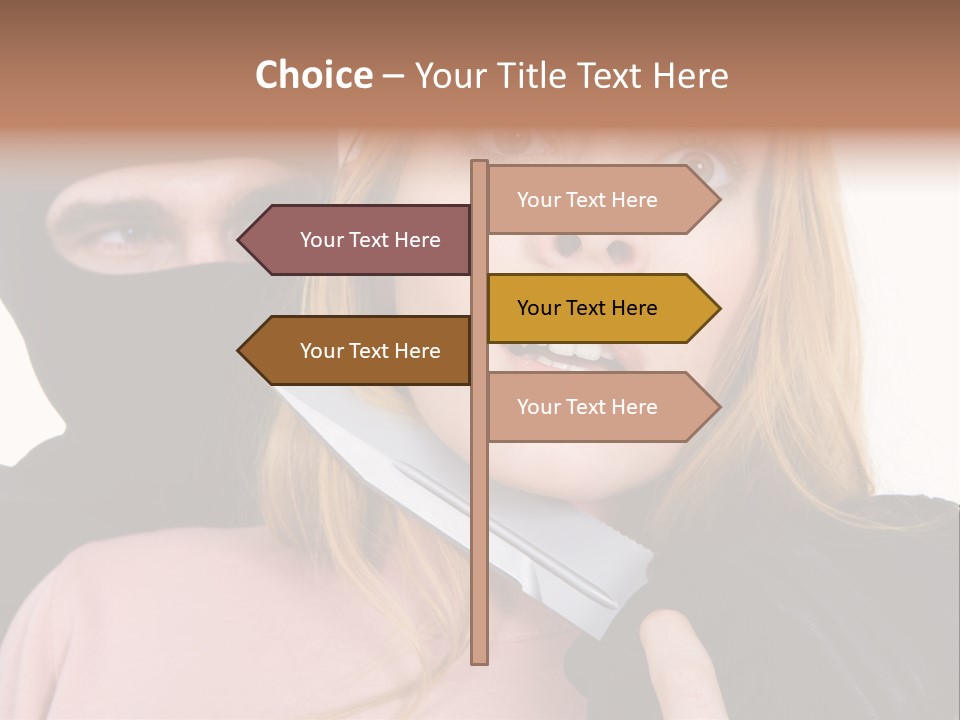 Violence Man Danger PowerPoint Template