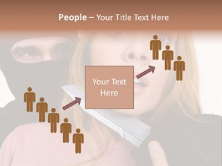 Violence Man Danger PowerPoint Template