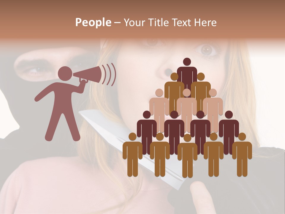 Violence Man Danger PowerPoint Template