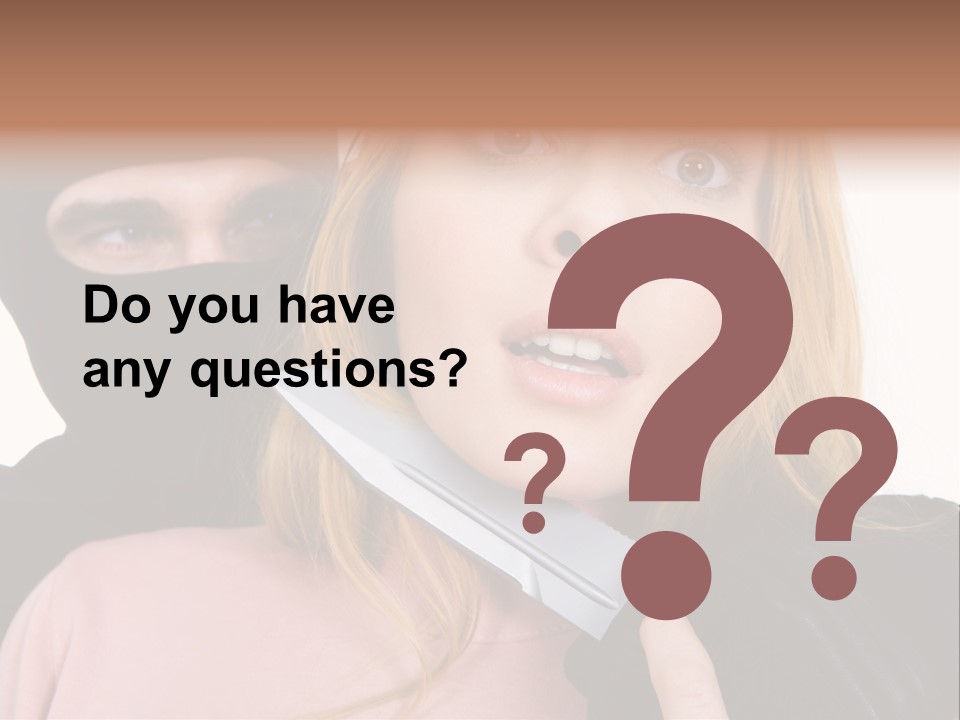 Violence Man Danger PowerPoint Template