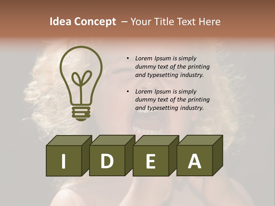 Sunny Touchy Fret PowerPoint Template