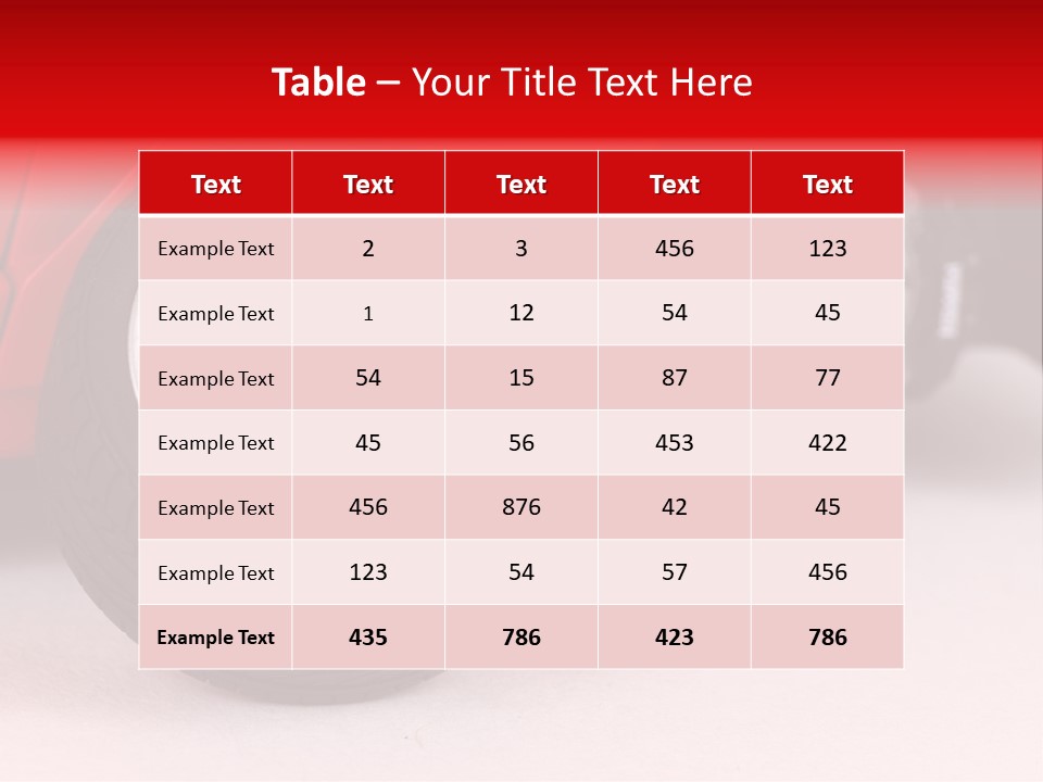 Wheel Row Polish PowerPoint Template