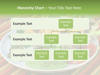 A White Plate Topped With A Salad Covered In Cheese PowerPoint Template