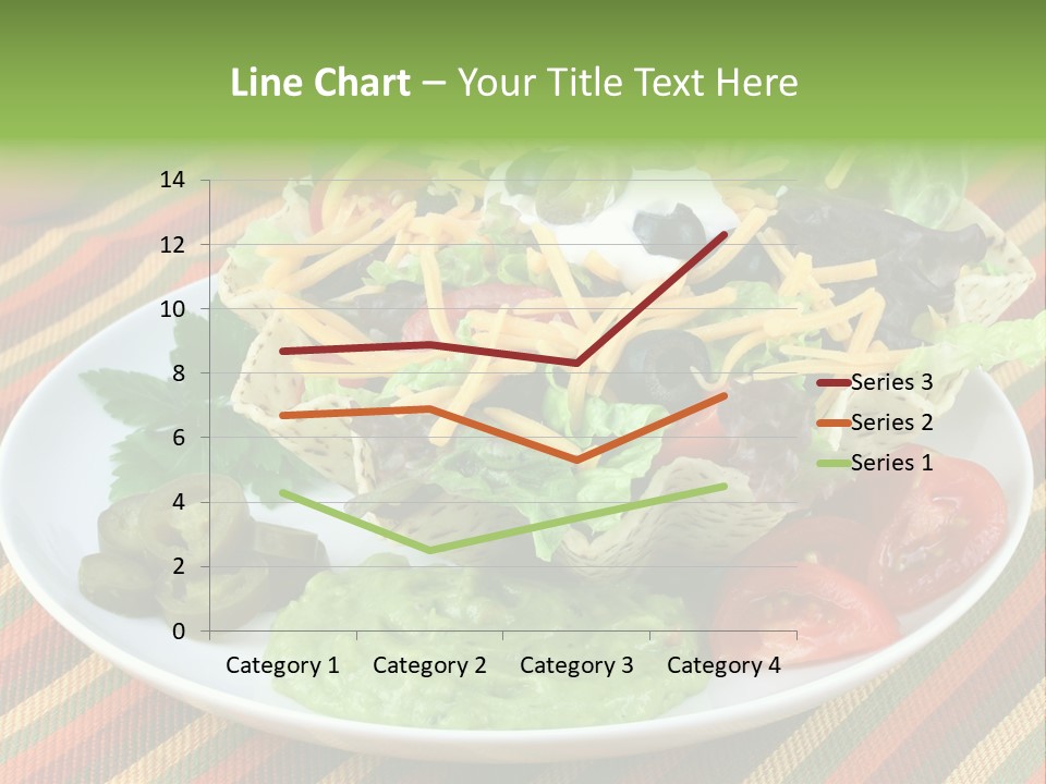 A White Plate Topped With A Salad Covered In Cheese PowerPoint Template