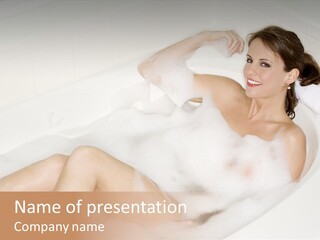 Natural Wellness Bathing PowerPoint Template